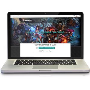 Laptop with customized website
